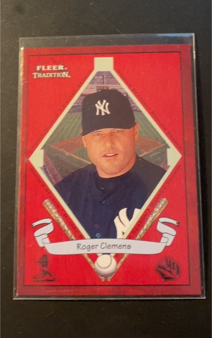 2002 Fleer Tradition #500 Roger Clemens — front