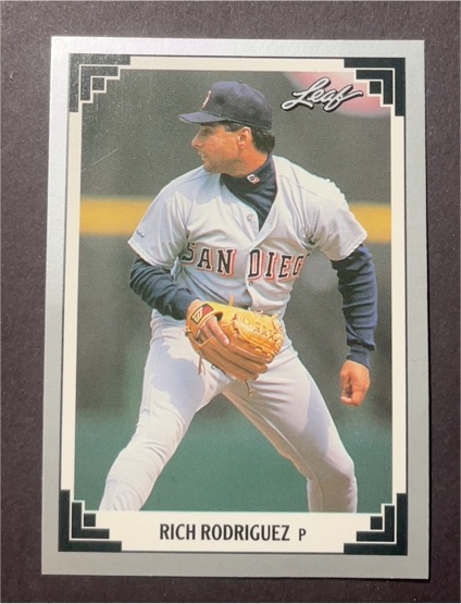 1991 Leaf #448 Rich Rodriguez — front