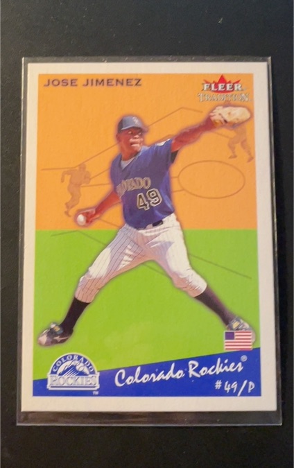 2002 Fleer Tradition #117 Jose Jimenez — front