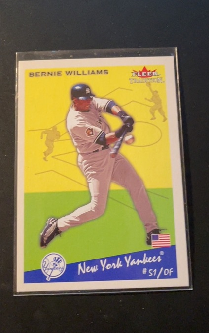 2002 Fleer Tradition #301 Bernie Williams — front
