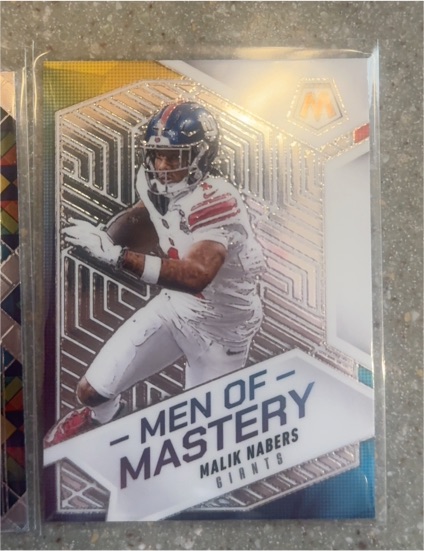 2025 Panini Mosaic #4 Malik Nabers Men of Mastery — front