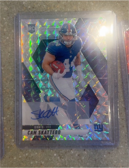 2025 Panini Mosaic #305 Cam Skattebo Rookie Autographs Mosaic — front