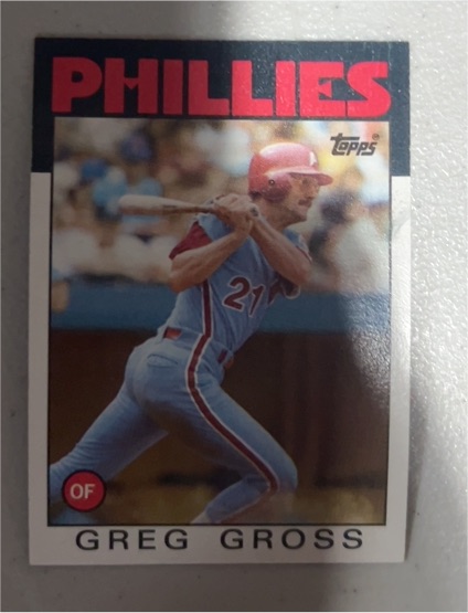 1986 Topps #302 Greg Gross — front