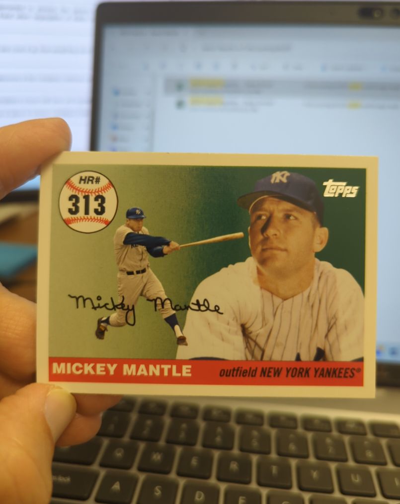 2007 Topps Mickey Mantle Home Run History #MHR313 Mickey Mantle New York Yankees — front