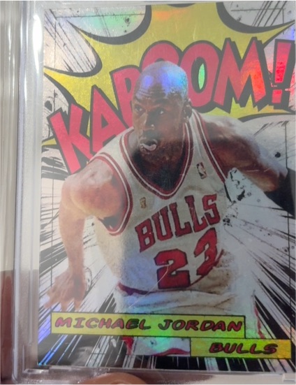 1990 Michael Jordan Chicago Bulls Kaboom! Insert — front