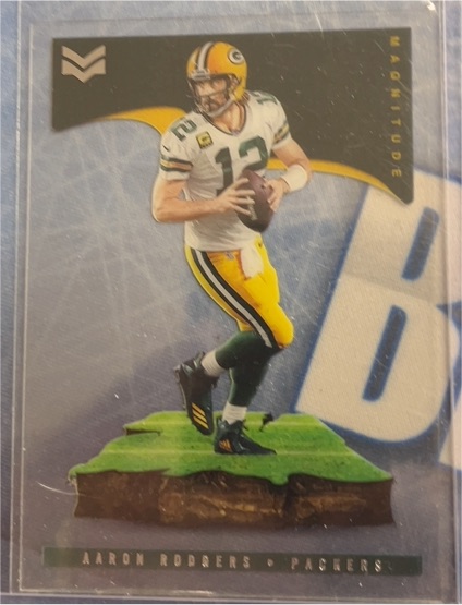 2021 Panini Chronicles Stars & Stripes Magnitude #MAG-20 Aaron Rodgers — front