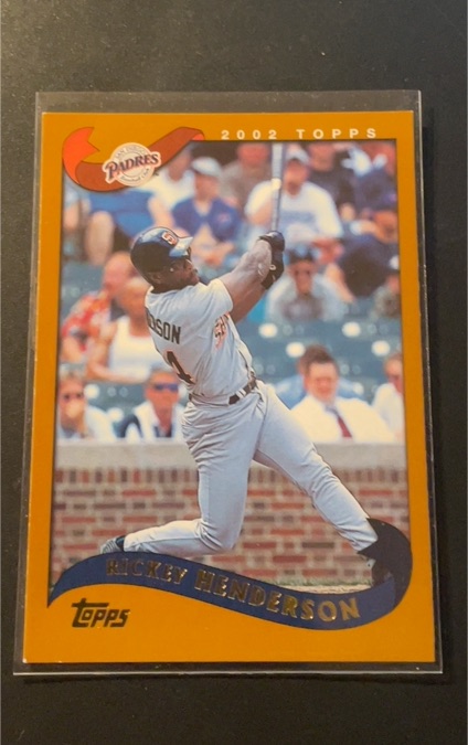 2002 Topps #165 Rickey Henderson — front