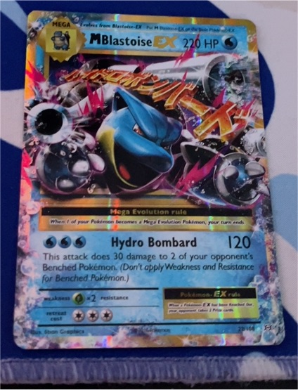 2016 Pokémon XY Evolutions #22 M Blastoise EX — front