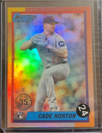 2025 Topps Update #U90-16 Cade Horton 1990 Topps Baseball 35th Anniversary — front