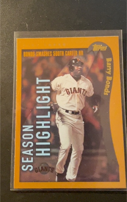 2002 Topps #332 Barry Bonds Season Highlight — front