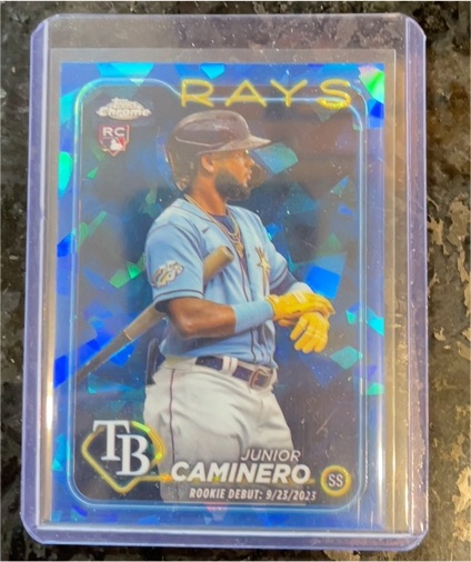 2024 Topps Chrome Update #USC193 Junior Caminero Rookie Debut — front