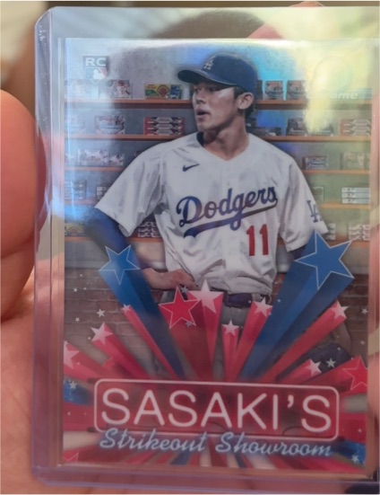 2025 Bowman Chrome Hobby Stars #HS-9 Roki Sasaki — front
