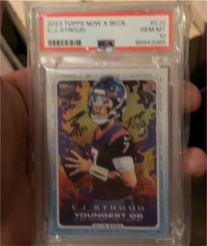 2023 Topps Now X Beck #CJ2 C.J. Stroud — front