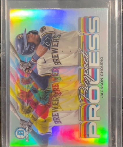 2023 Bowman Chrome Prospect Process #PRP-5 Jackson Chourio — front