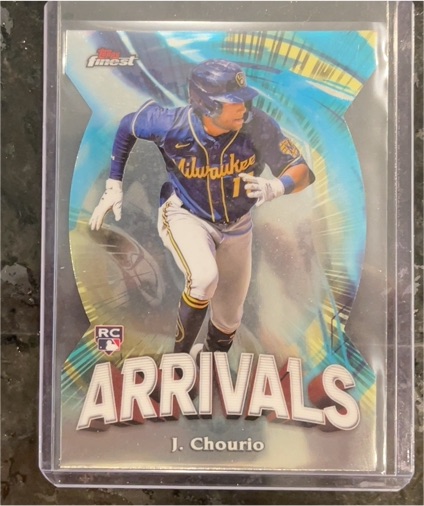 2024 Topps Finest Arrivals #A-22 Jackson Chourio — front