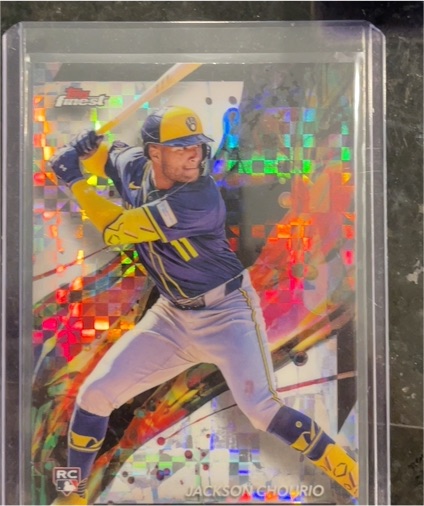 2024 Topps Finest #11 Jackson Chourio — front