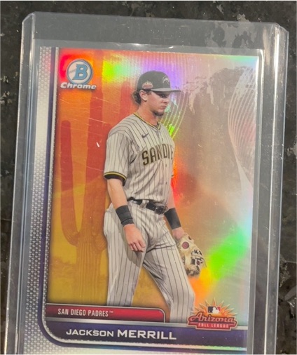 2022 Bowman Chrome Jackson Merrill San Diego Padres — front