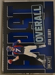 2023 Leaf Draft #4 John Elway Denver Broncos First Overall — front