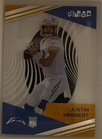 2020 Panini Chronicles Clear Vision #CV-3 Justin Herbert — front