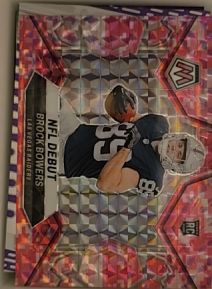 2024 Panini Mosaic #286 Brock Bowers NFL Debut — front