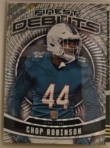 2024 Topps Finest #D-20 Chop Robinson Debut — front