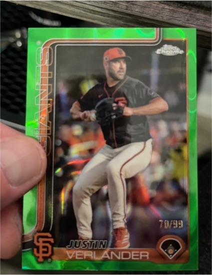 2025 Topps Chrome #242 Justin Verlander — front