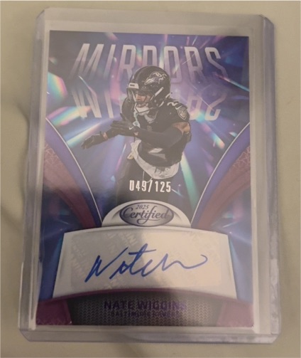 2025 Panini Certified Mirrors Signatures Auto Nate Wiggins #MS-NWI — front
