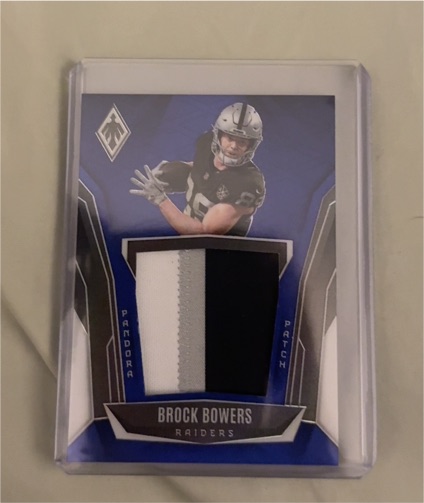 2025 Panini Phoenix Pandora Patch Brock Bowers — front