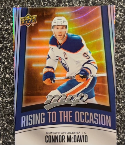 2025-26 Upper Deck MVP Rising to the Occasion #RO-12 Connor McDavid — front