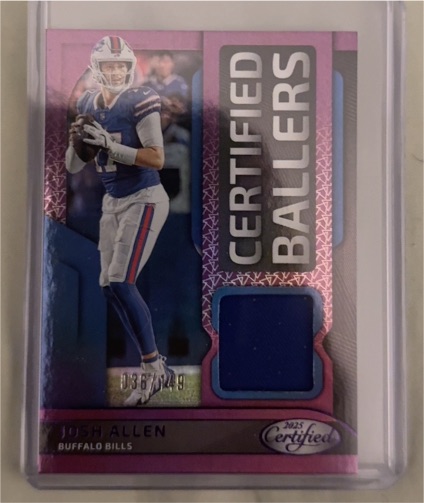 2025 Panini Certified #CBM-JAN Josh Allen — front