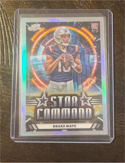 2024 Topps Chrome Cosmic #SC-17 Drake Maye Star Command — front