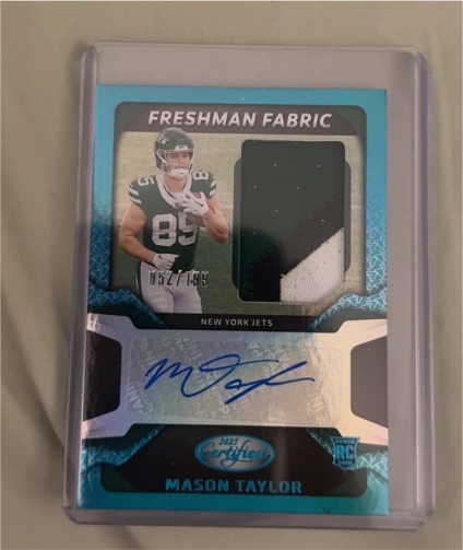 2025 Panini Certified Freshman Fabric #FBC-MTR Mason Taylor — front