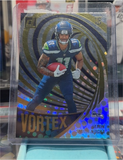 2023 Donruss #VOR-124 Jaxon Smith-Njigba Vortex Rookie Card — front