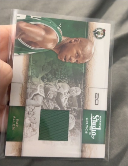 2009-10 Panini Studio #58 Ray Allen Boston Celtics — front