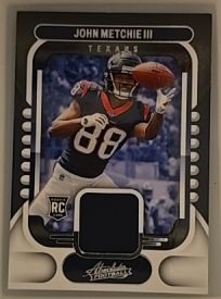 2022 Panini Absolute #ARM-17 John Metchie III Absolute Rookie Materials — front