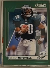 1992 Topps 2 Minute Drill Brian Mitchell — front