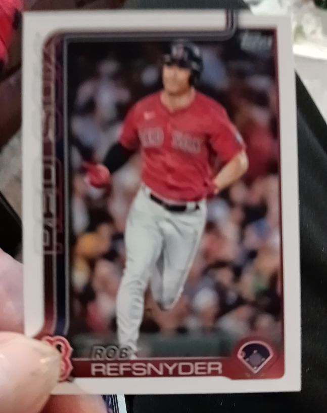 2025 Topps #112 Rob Refsnyder Boston Red Sox — front