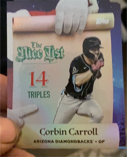 2025 Topps Holiday #MNL-9 Corbin Carroll — front