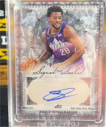 2025-26 Topps Basketball #BSI-BSE Brice Sensabaugh Signed And Sealed Auto — front