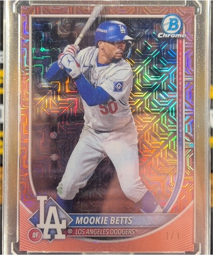 2025 Bowman Chrome #16 Mookie Betts — front