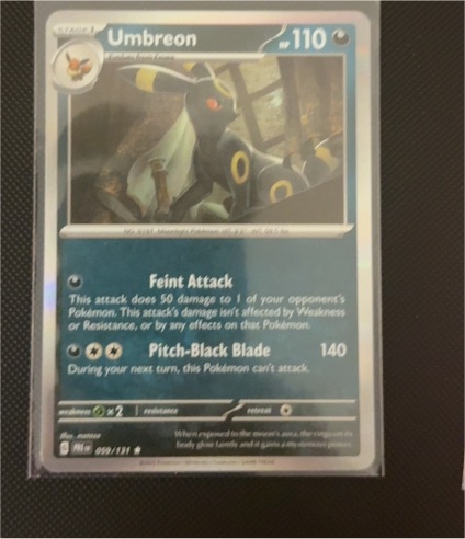2025 Pokémon TCG Prismatic Evolutions #059 Umbreon — front