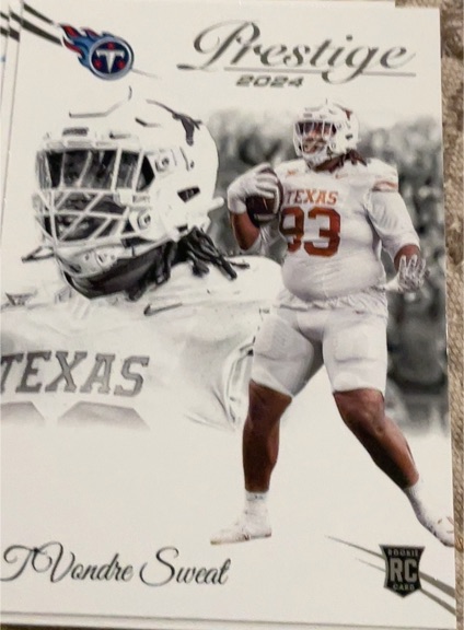 2024 Panini Prestige #343 T'Vondre Sweat — front