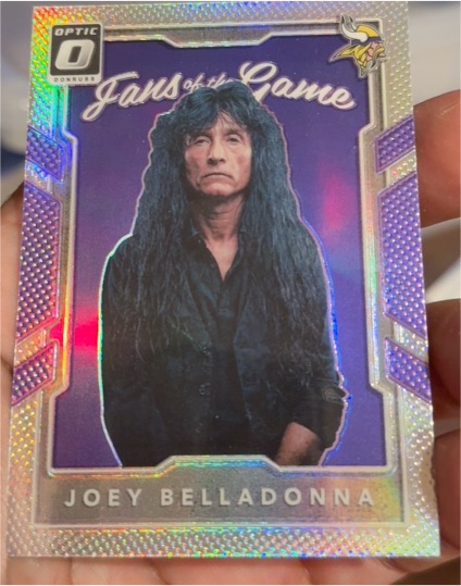 2017 Donruss Optic Fans of the Game #1 Joey Belladonna — front