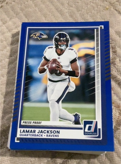 2025 Donruss #102 Lamar Jackson — front