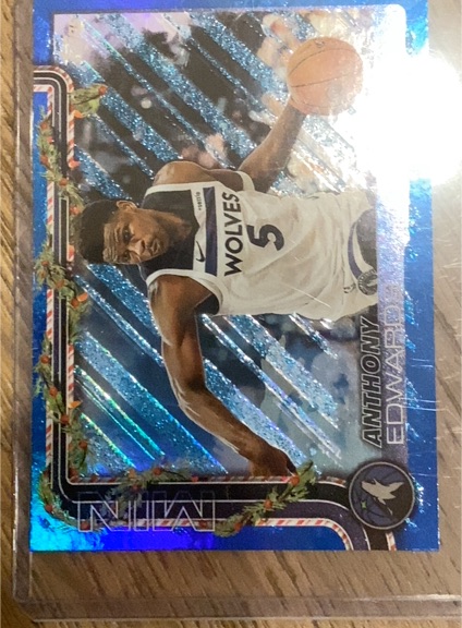 2025-26 Topps Holiday #H84 Anthony Edwards — front