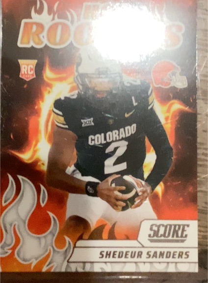 2025 Panini Score #5 Shedeur Sanders Hot Rookies — front