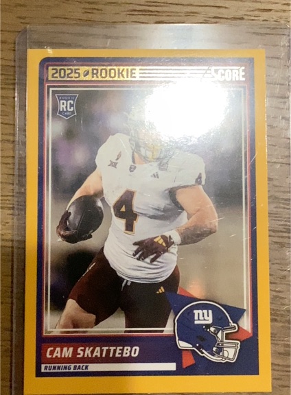 2025 Panini Score #1 Cam Skattebo — front