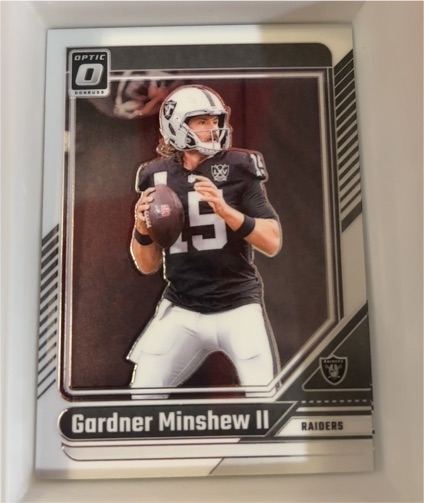 2024 Donruss Optic #100 Gardner Minshew II Las Vegas Raiders — front