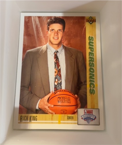 1991-92 Upper Deck #8 Rich King Seattle SuperSonics — front