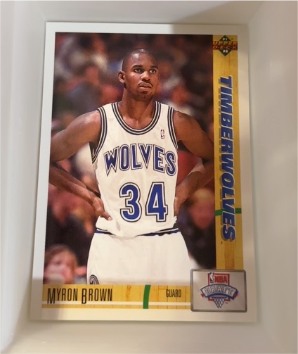 1991-92 Upper Deck #15 Myron Brown — front